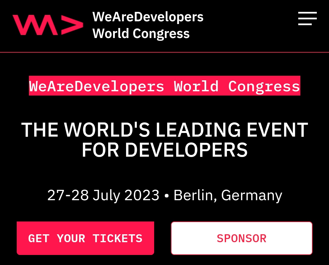 FemTechConf π©πΎβπ»π©βπ»π©π½βπ»π (@femtechconf) on Twitter photo We're excited to be partnered with the team at <a href="/WeAreDevs/">WeAreDevelopers</a> World Congress this year! 10,000+ techies attending!
Get one of the last tickets now:
wearedevelopers.com/world-congress⦠We're excited to be partnered with the team at <a href="/WeAreDevs/">WeAreDevelopers</a> World Congress this year! 10,000+ techies attending!
Get one of the last tickets now:
wearedevelopers.com/world-congressβ¦