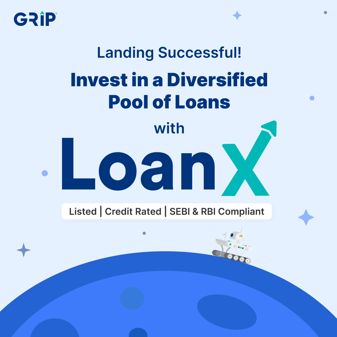gripinvest's tweet photo. LoanX is here! Welcome the third X Factor from Grip - LoanX, a regulated, rated, and listed investment option for our retail investors. 

LoanX Deals are Live on Grip's website https://t.co/tHPP4aaMHn

#Grip #GripInvest #LoanX #LeaseX #InvoiceX #AlternativeInvestment #GoBeyond https://t.co/MrG8gHC2Ze