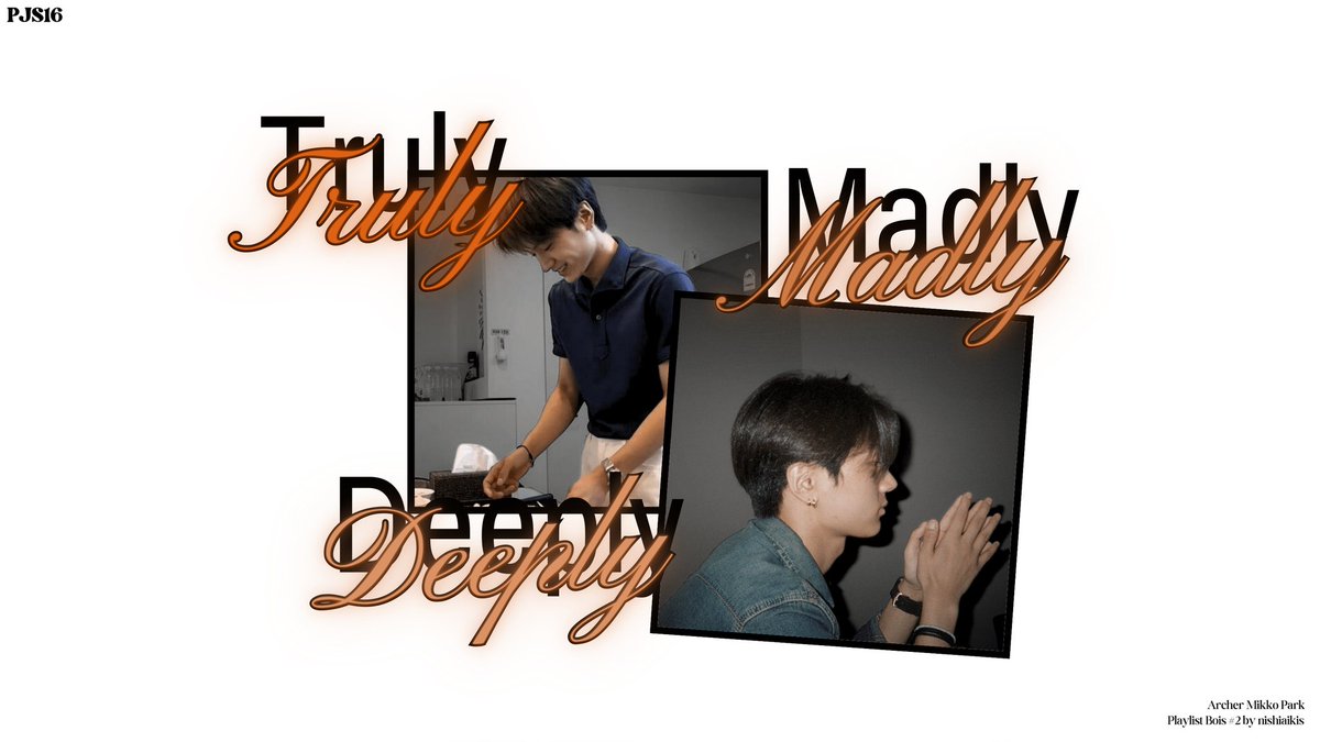 nishiaikis's tweet photo. 🍬 Truly, Madly, and Deeply.
a #jay x oc filo au.
Playlist Bois Series #2.

Archer Mikko Park (pjs) as your fwb, little did you know that the latter was slowly falling inlove with you with knowing that he shouldn’t.

(Click the ‘ALT’ nalang po to view the whole summary!) https://t.co/EGIh1zYV2D