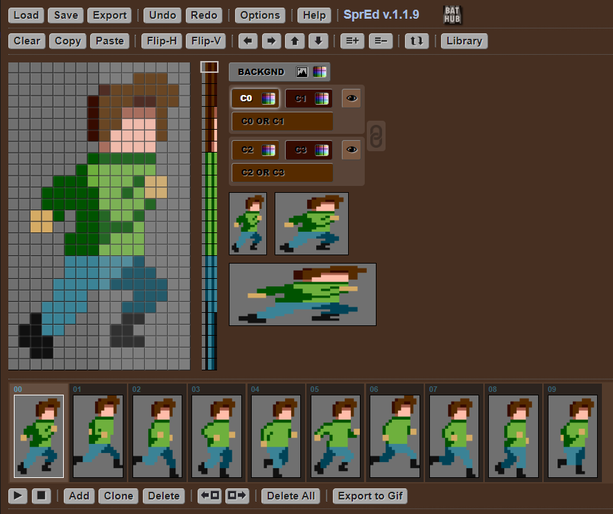 Philsan69's tweet image. New 1.1.9 version of SprEd, an online sprite editor designed for #Atari8bit computers bocianu.gitlab.io/spred/ #atari #retroprogramming #retrogaming #pixelart