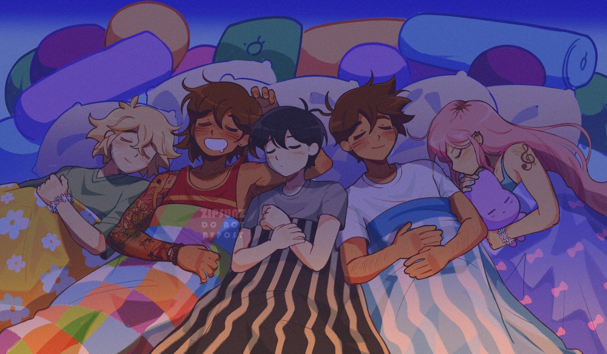 zipsunz's tweet photo. lost at a sleepover in your 20s 💫 a happier po...