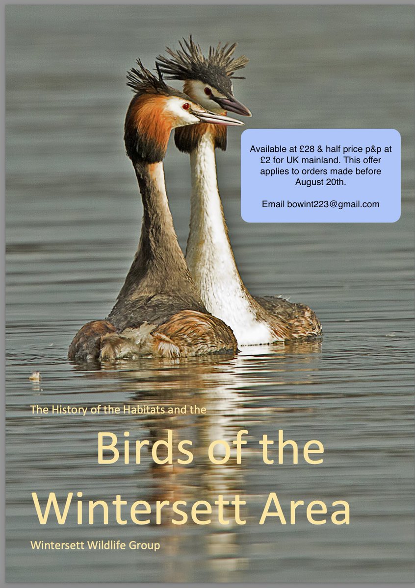 The Birds of Wintersett (@bowintersett2) on Twitter photo Please follow and retweet to be entered into a draw where one lucky follower will receive a free copy & full refund of their fee. Draw to be made on publication which is expected in early September.
DM or email bowint223@gmail.com stating preference for cheque or bank transfer Please follow and retweet to be entered into a draw where one lucky follower will receive a free copy & full refund of their fee. Draw to be made on publication which is expected in early September.
DM or email bowint223@gmail.com stating preference for cheque or bank transfer