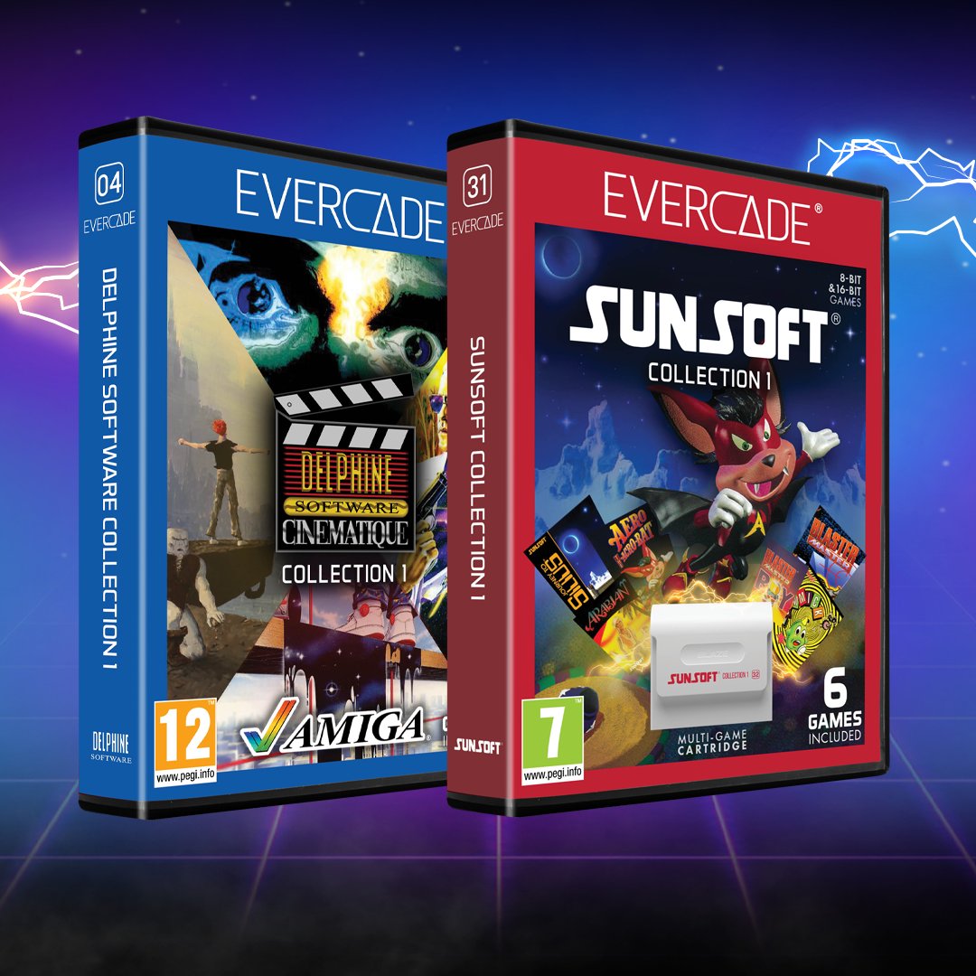 PRE-ORDERS NOW OPEN! Delphine Software Collection 1 and Sunsoft Collection 1 are now available to pre-order from Evercade retailers! Find your local shop on the link below:

evercade.co.uk/retailers