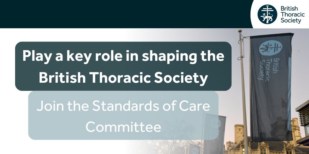BTS is looking for enthusiastic people to contribute to the Standards of Care Committee. You must be a BTS member in order to apply. Learn more and apply: bit.ly/3XHzwGb #RespEd #Respiratory #ProfessionalDevelopment #Leadership