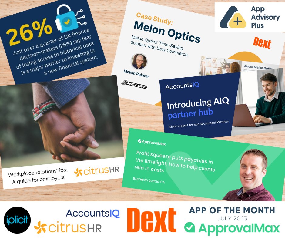 App Advisory Plus (@appadvisoryplus) on Twitter photo Happy Friday!
<a href="/iplicit/">iplicit</a> 🔒 appadvisoryplus.com/resources/news…
<a href="/dextofficial/">Dext</a> Commerce 😎 appadvisoryplus.com/resources/blog…
@citrusHR 🧑🤝🧑 appadvisoryplus.com/resources/blog…
<a href="/AccountsIQ/">AccountsIQ</a> 🤝 appadvisoryplus.com/resources/news…
<a href="/ApprovalMax/">ApprovalMax</a> 📈 appadvisoryplus.com/resources/blog…
#accounting #accountancy #bookkeeping #hr #software Happy Friday!
<a href="/iplicit/">iplicit</a> 🔒 appadvisoryplus.com/resources/news…
<a href="/dextofficial/">Dext</a> Commerce 😎 appadvisoryplus.com/resources/blog…
@citrusHR 🧑🤝🧑 appadvisoryplus.com/resources/blog…
<a href="/AccountsIQ/">AccountsIQ</a> 🤝 appadvisoryplus.com/resources/news…
<a href="/ApprovalMax/">ApprovalMax</a> 📈 appadvisoryplus.com/resources/blog…
#accounting #accountancy #bookkeeping #hr #software