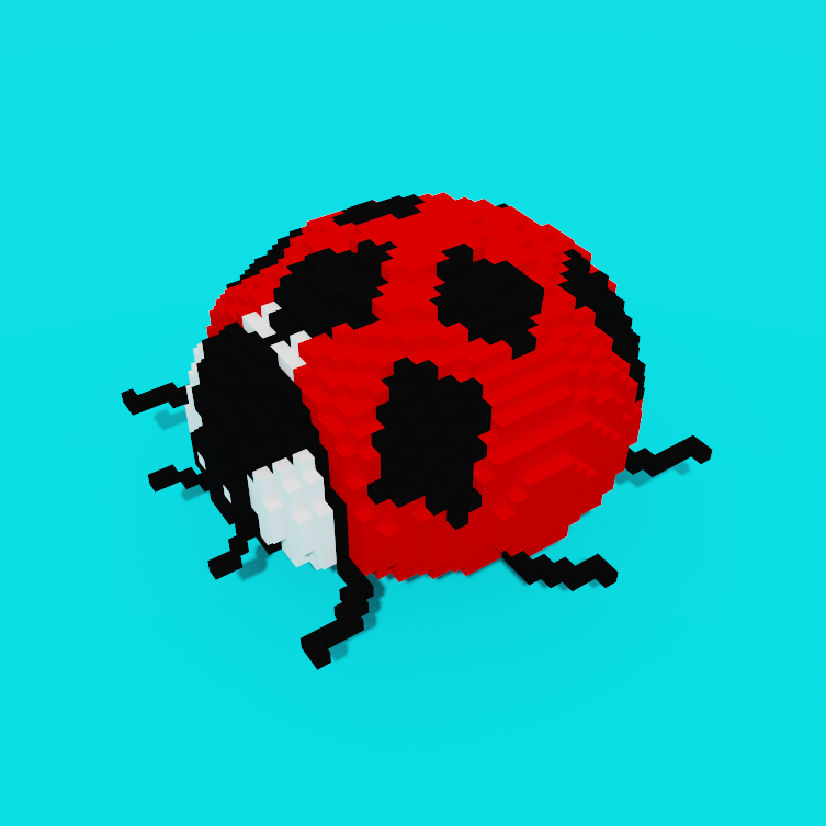 creative_TAFU's tweet photo. bugs paradeに今度はてんとう虫🐞のボクセルアートを出品しました!!Adam by GMOに皆さん観に来てください🙇
#adambygmo
#bugsparade
#nftart https://t.co/iXfD0ynchc