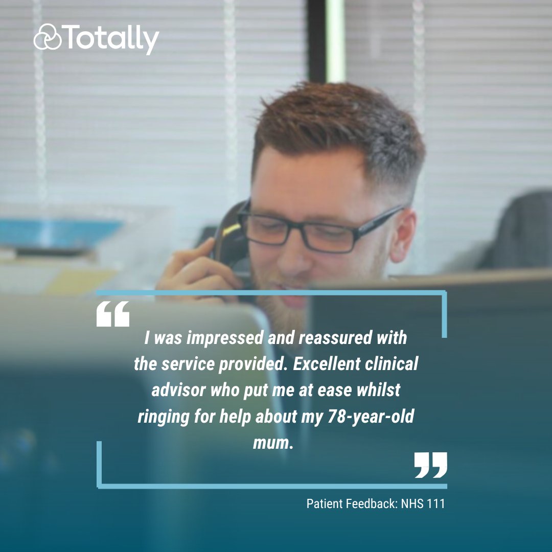 Our amazing team of hard-working NHS 111 advisors play a crucial role in providing the very best care for patients. The encouraging feedback we receive is a true example of our commitment to providing exceptional healthcare.
#FeedbackFriday
