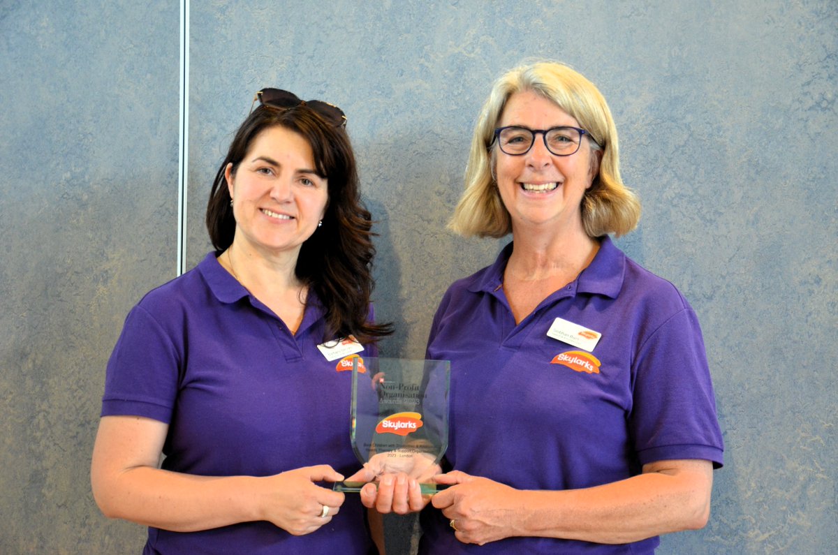 SkylarksCharity's tweet image. 😀 Smiles all around...😀

It is lovely to have been acknowledged by the Non-Proffit Organisation Awards as the category winner for the charity for Children with Disabilities and Additional Needs. 🧡

#CharityAwards #ChildrenWithDisability #LondonCharity
