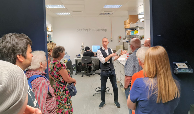 Our wonderful blood cancer support group of patients and their families and friends took a trip to the Biology department to give their views on a potential new research project. A great time was had by all!

Read more 👉bit.ly/43vpl8L

yhhn.org/support  #PPIE