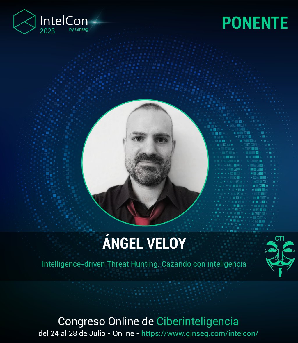 gIntelSeg's tweet photo. En #Intelcon2023 contamos con @AvMTh1, hunter y analista senior de SOC, que explicará en qué consiste el #threathunting y porqué es tan importante el #threatintel dentro de la caza de amenazas.
No os perdáis esta interesante sesión en #IntelCon sobre #ciberinteligencia https://t.co/SXYESsVj4d