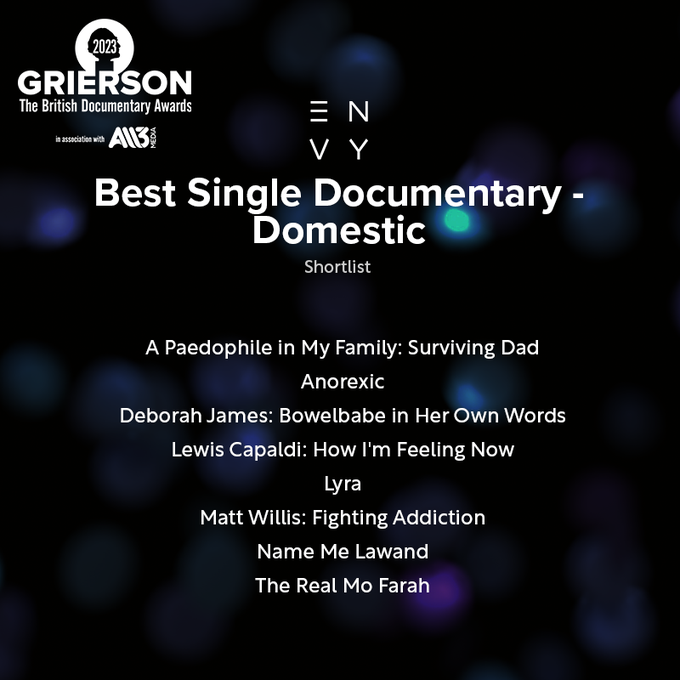 Very good to see Name Me Lawand shortlisted for
Best Single Documentary – Domestic at the #GriersonAwards @griersontrust 👏

@LovelaceEdward @BFI @pulsefilms