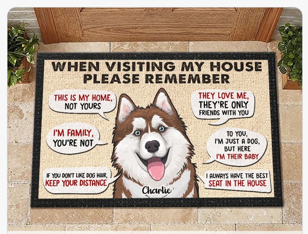 Enjoyed getting an ad for this terrifying welcome mat