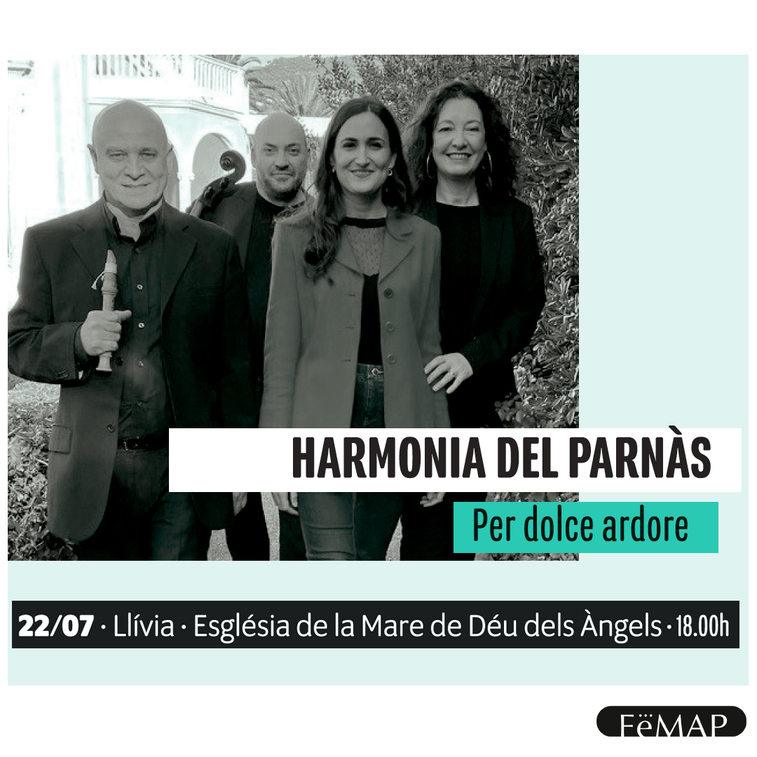 Dissabte Llívia acollirà el concert <a href="/HdelParnas/">Harmonia del Parnàs</a>, una exploració entre el chalumeau i la veu en un viatge a través de les composicions barroques escrites per a aquest instrument. 
👉Un concert inoblidable per als amants de la música antiga, 100% #FeMAP2023!