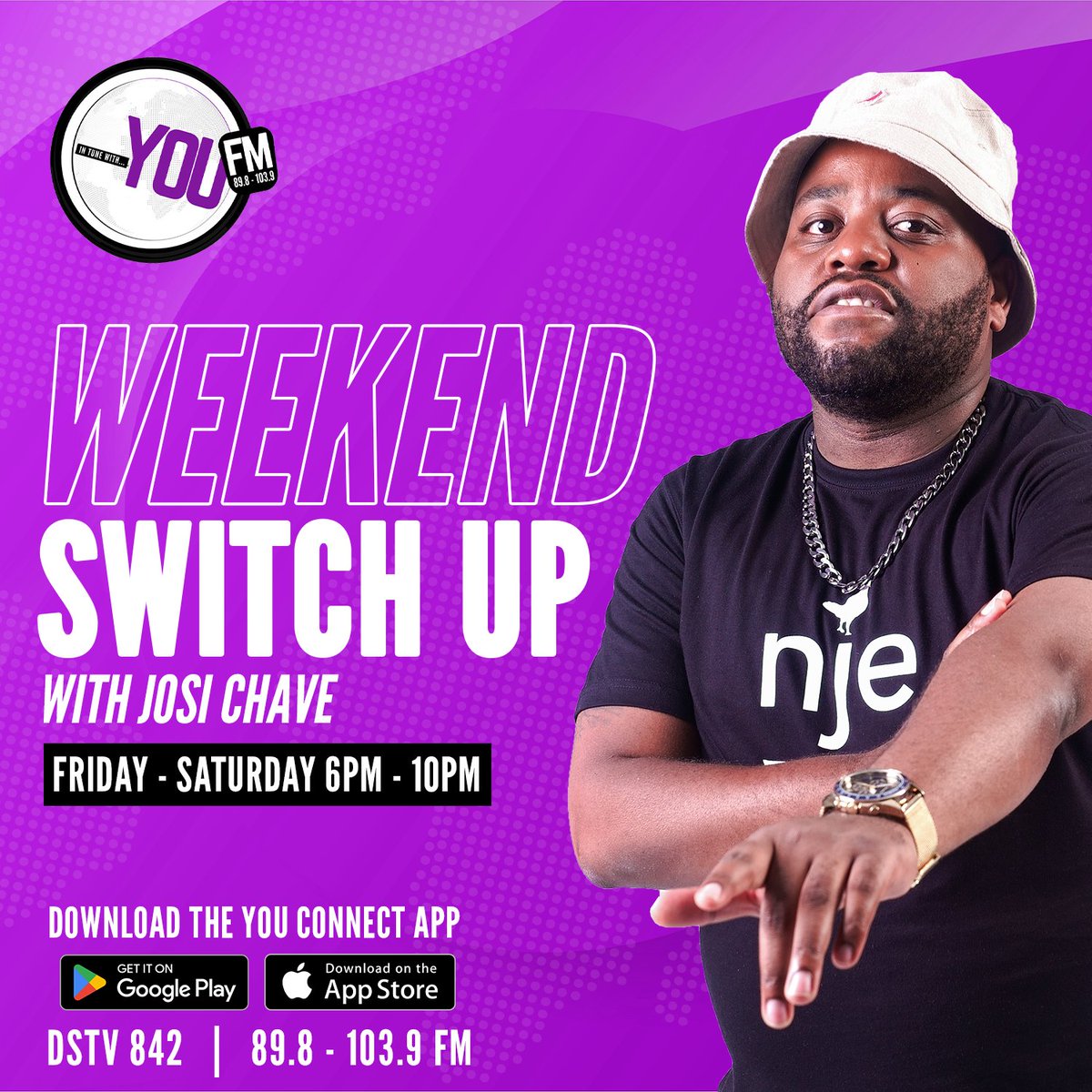 YOUFM898's tweet photo. Time for the official party starter @JosiChave with the #WeekendSwitchUp to pump up the mood into the weekend!!! https://t.co/aCR7g6TgIh