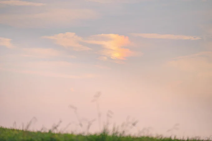 夕空。