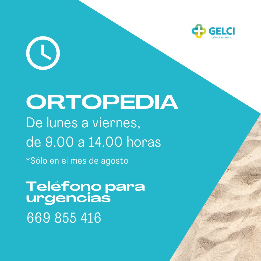 Recuerda que, en agosto, Ortopedia Gerardo León está abierta en horario de 9.00 a 14.00 horas ☀️ Aprovecha la temporada para conocer nuestros productos al detalle y arrancar septiembre con una órtesis a medida.

𝗛𝗶𝗽𝗲𝗿𝘀𝗼𝗻𝗿𝗶𝘀𝗮𝘀🤜 𝗜𝗺𝗽𝗮𝗿𝗮𝗯𝗹𝗲𝘀🤜