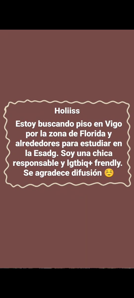 alcaponestrite's tweet photo. Busco piso de estudiantess
#Vigo #piso #estudiantes #esadg https://t.co/zvlJrNZIUB