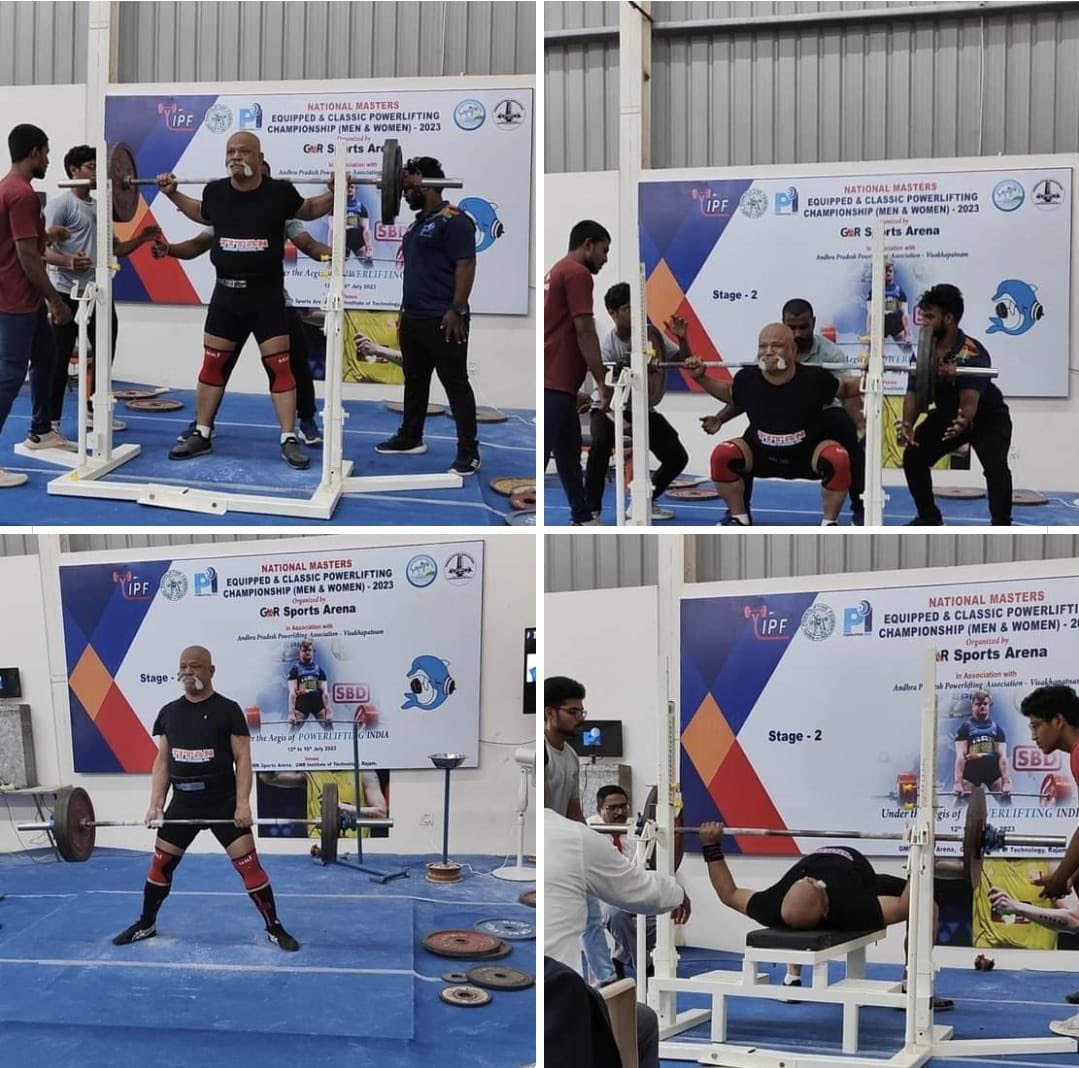 Super proud of my batchmate Amit Sinha, ADG with <a href="/uttarakhandcops/">Uttarakhand Police</a>
for winning gold medal at the All India Masters Powerlifting Championship.

He has secured a place in the world championship by lifting a mind boggling 435 kgs, doing 180 squats, 160 deadlifts and 95 bench presses.