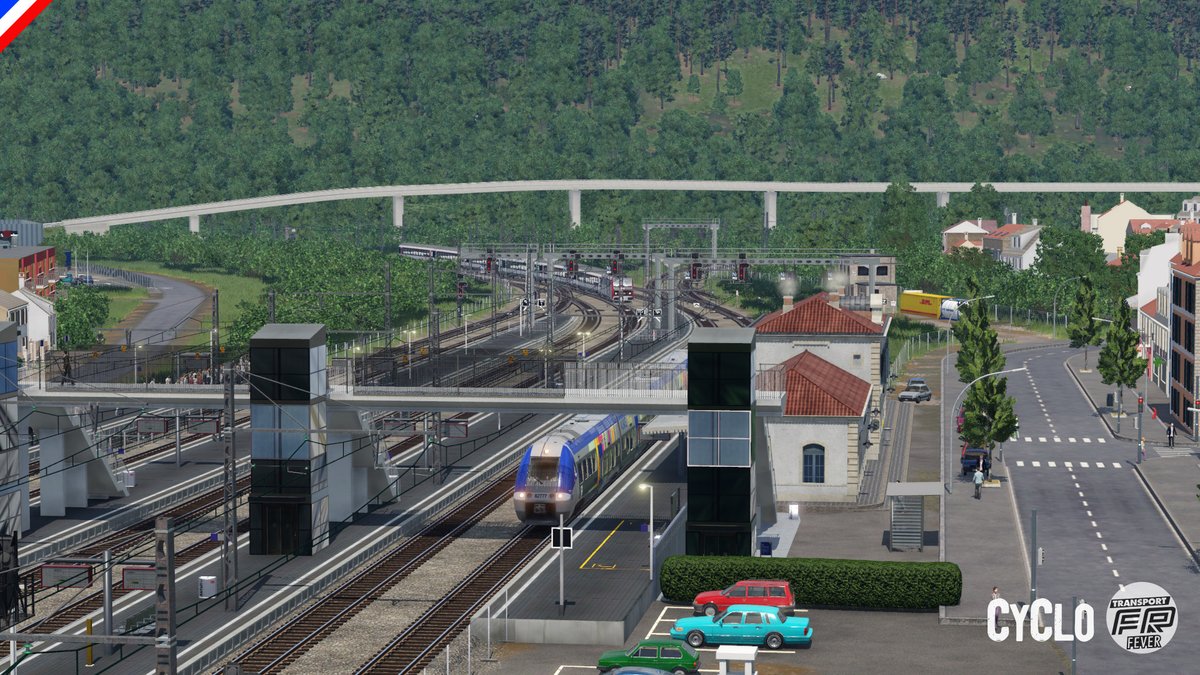 Gare
Nom féminin
Ensemble des installations de chemin de fer permettant d'assurer les opérations relatives à la circulation des trains, au service des voyageurs

Crédits : CyClo

#TransportFever2