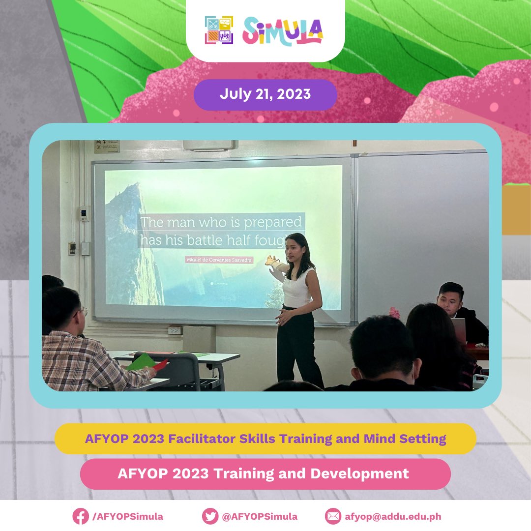 AFYOPDayon23's tweet photo. AFYOP UPDATE 📩 | AFYOP Facilitators Skills Training and Mind Setting Session. https://t.co/E3UeDxaSNl