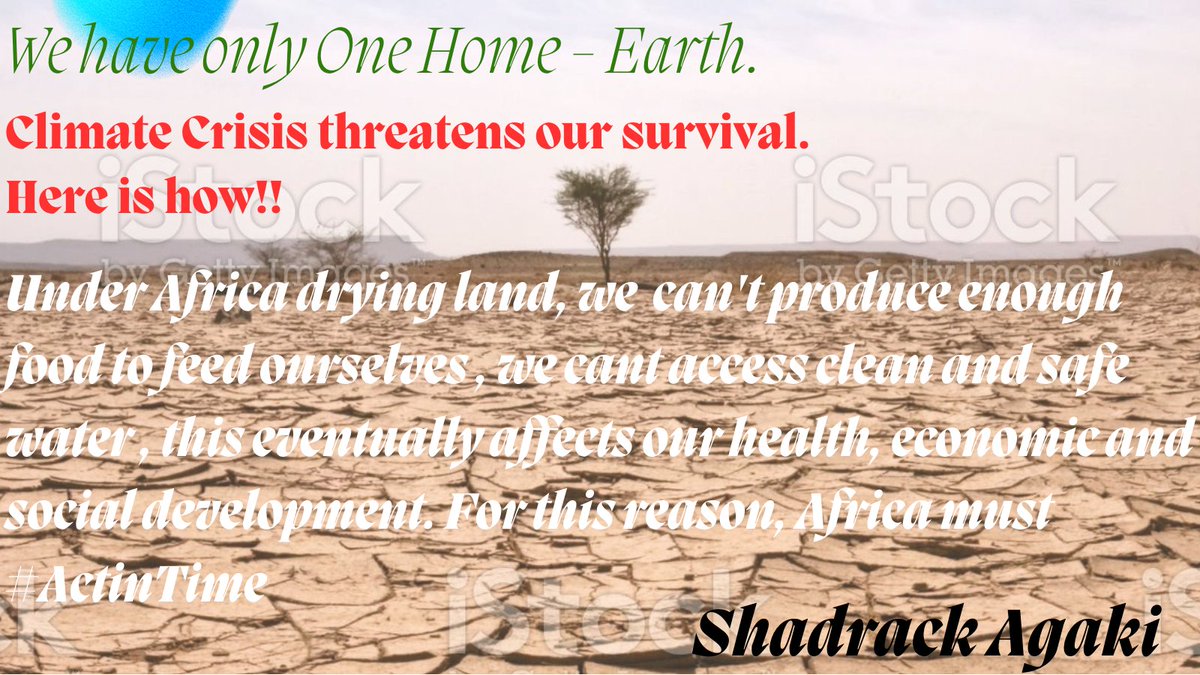 shadrackagaki's tweet photo. No doubt our house is on fire.  We must do everything possible to put out fire occasioned by climate change.   Agreeably, #ClimateCrisis manifest in different ways, in the Horn of Africa, drought has intensified that is why we must #ActInTime for we #DontHaveTime. @VSONigeria. https://t.co/l3Uq8q3jdI
