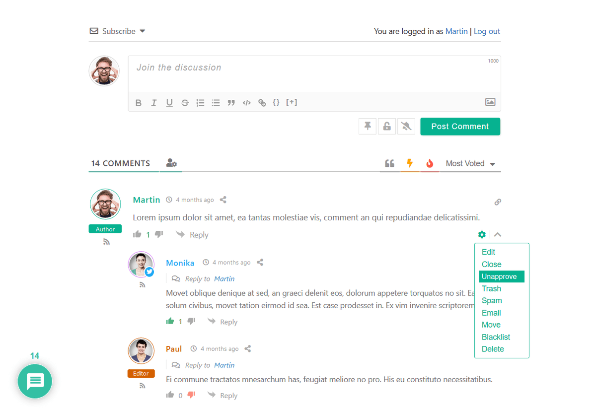gVectors's tweet image. “All in One” powerful toolkit to manage #WordPress comments on the frontend!  
Check out the wpDiscuz – Frontend Moderation addon! 
gvectors.com/product/wpdisc…