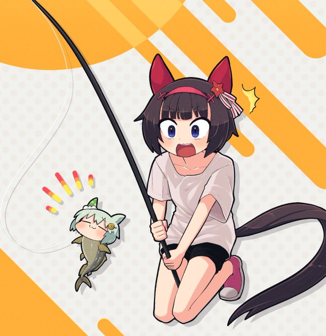 「fishing rod tail」 illustration images(Latest)