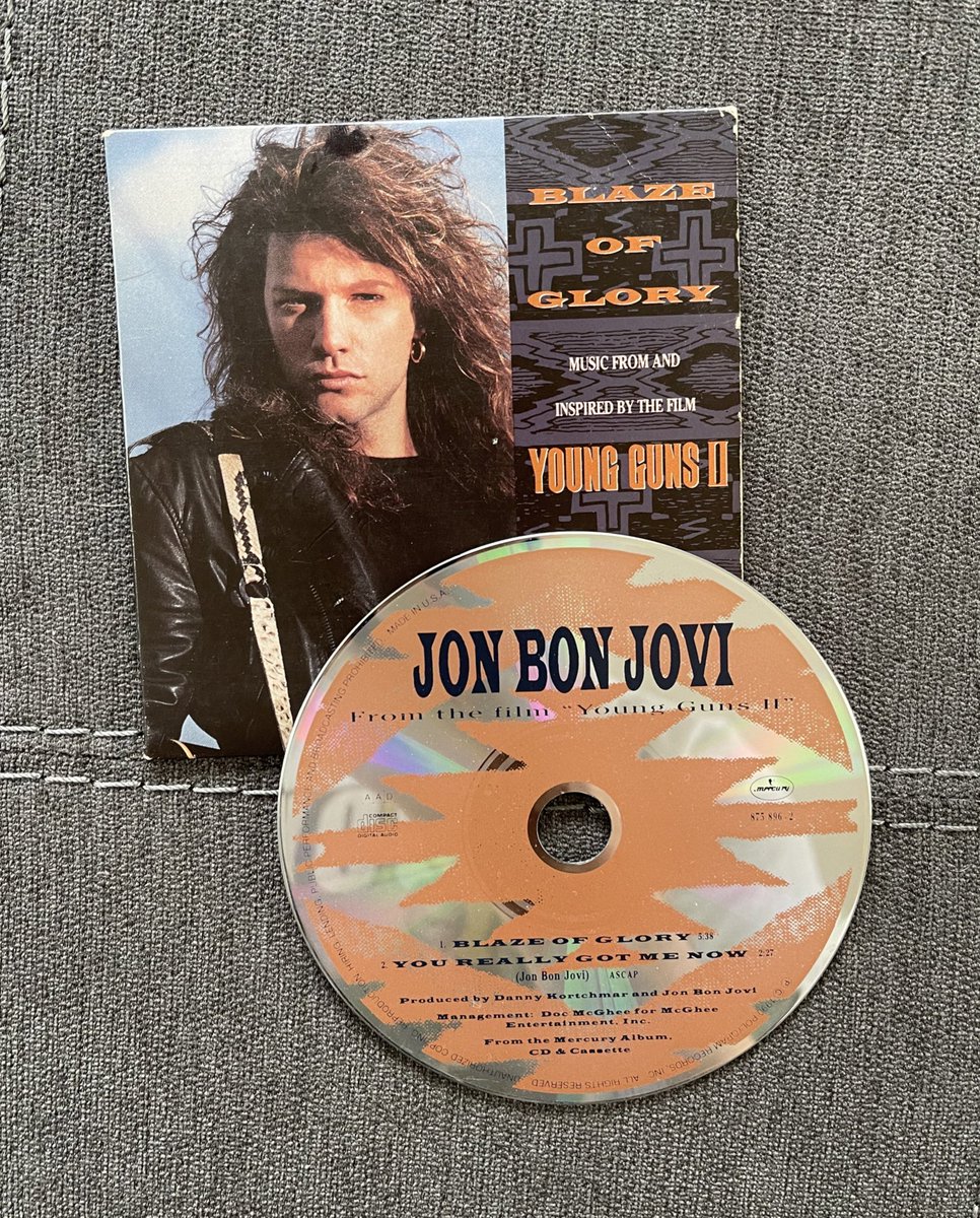 33 years ago today, July 21, 1990, JBJ released Blaze of Glory as a first single to promote his first solo album for the Young Guns ll soundtrack, Blaze of Glory!
The song aired on radios in a few countries in June 1990, but was officially released as a single in July!