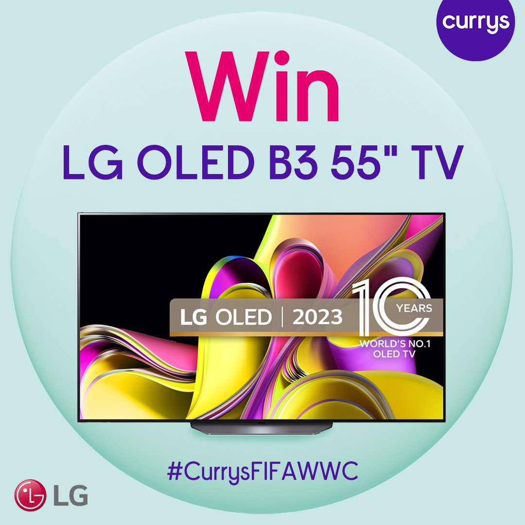 We're following the #Lionesses as they progress through the #FIFAWWC and giving away a TV each game they play 📺 

Game 1: England v Haiti sponsored by LG

Here's how you can win:

1) Follow <a href="/currys/">Currys</a> 

2) Like &amp; reply with the team you think will win Game 1, incl. #CurrysFIFAWWC