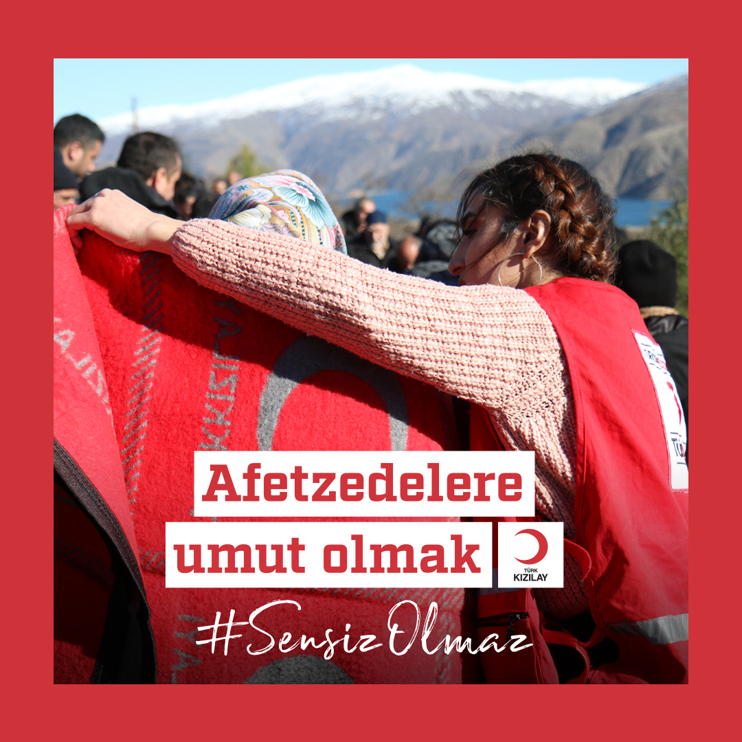 Afetzedelere umut olmak #SensizOlmaz. 

Şimdi siz de Kızılay gönüllüsü olun, afetzedelere birlikte umut olalım. 
🔗 gonulluol.org