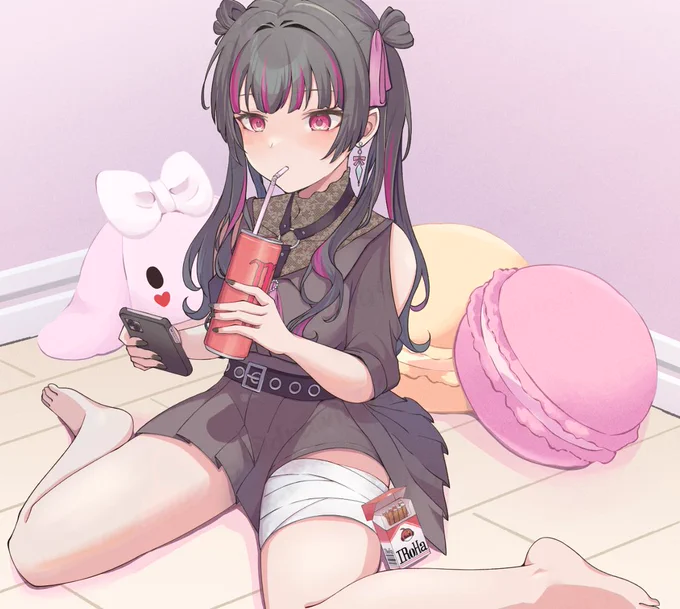 改めまして、IRoHa様のオリジナル楽曲「もぅまた」のMVイラストを描かせていただきましたお気に入りの表情を2つほど楽曲はこちらから↓↓イラスト #地雷系女子 