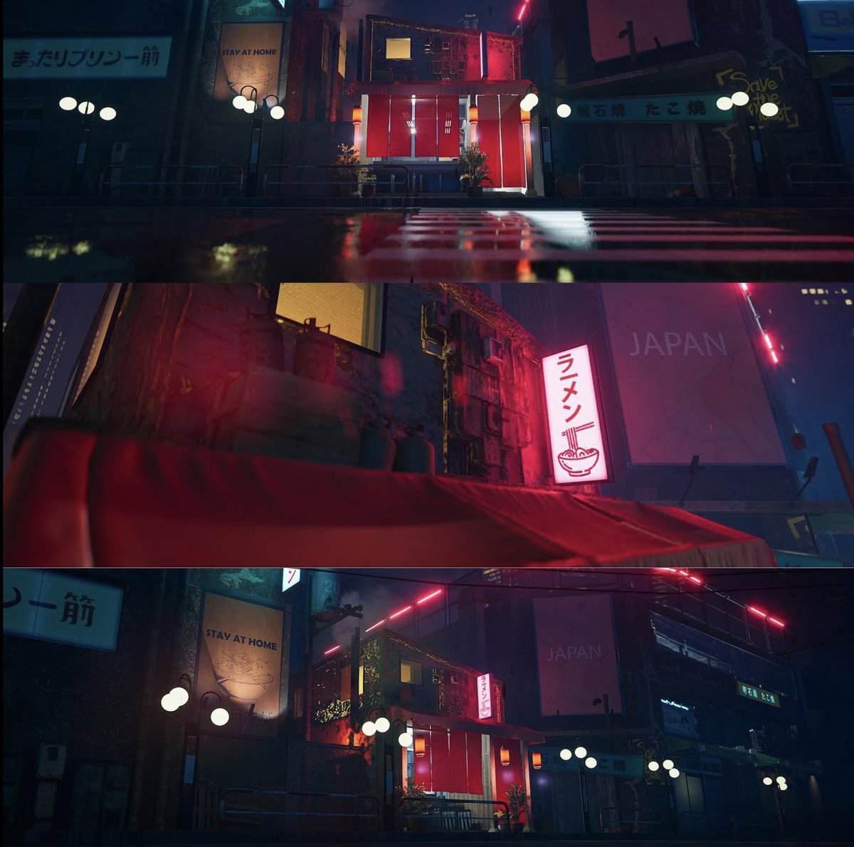 Working on a little experimental concept teaser in which I'll shoot using Virtual Production.

Built the entire scenery myself while learning #UnrealEngine 

Basically it's a story about a girl that inherited her fathers Ramenshot and she craves for a change in her life.