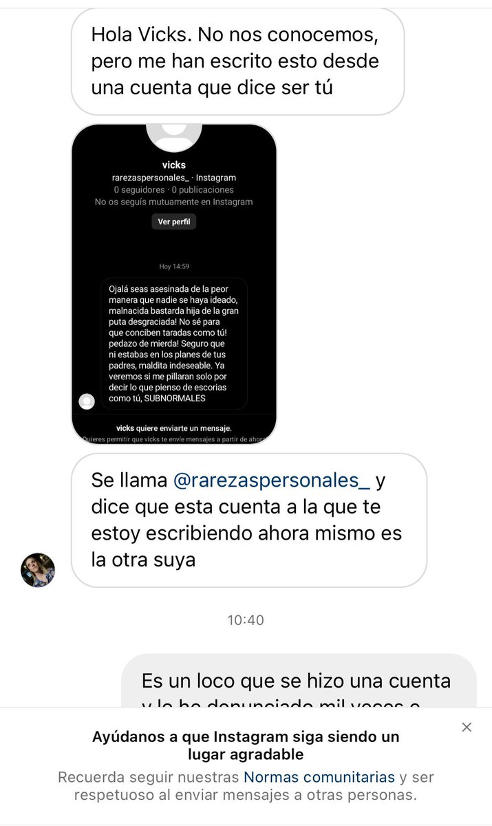 Taconesrojos2's tweet image. Saludos a los que me seguís, vengo a pediros un favor. Hay alguien haciéndose pasar por mi en tuiter e instagram, ayudarme a desenmascarar a este ser👍 si tenéis información me avisáis