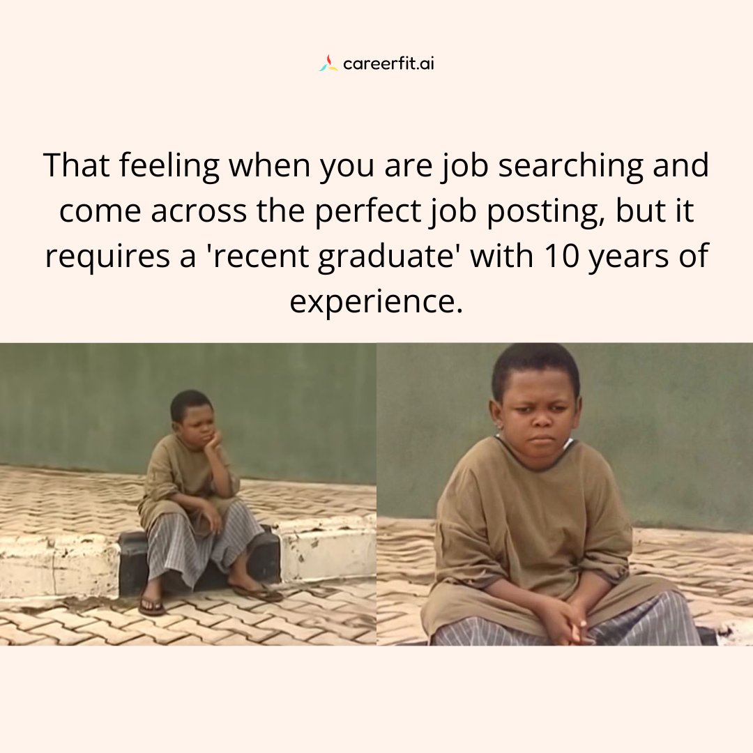 careerfit_ai's tweet photo. Can you relate?๐
#memes #memesdaily #memesfunny #technology #technologyjobs #AI #artificalintelligence #jobs #jobmemes #jobmemes #interview #interviewmemes #relatable #relatablememes #funny #joboffer https://t.co/gZpg4OFQUi