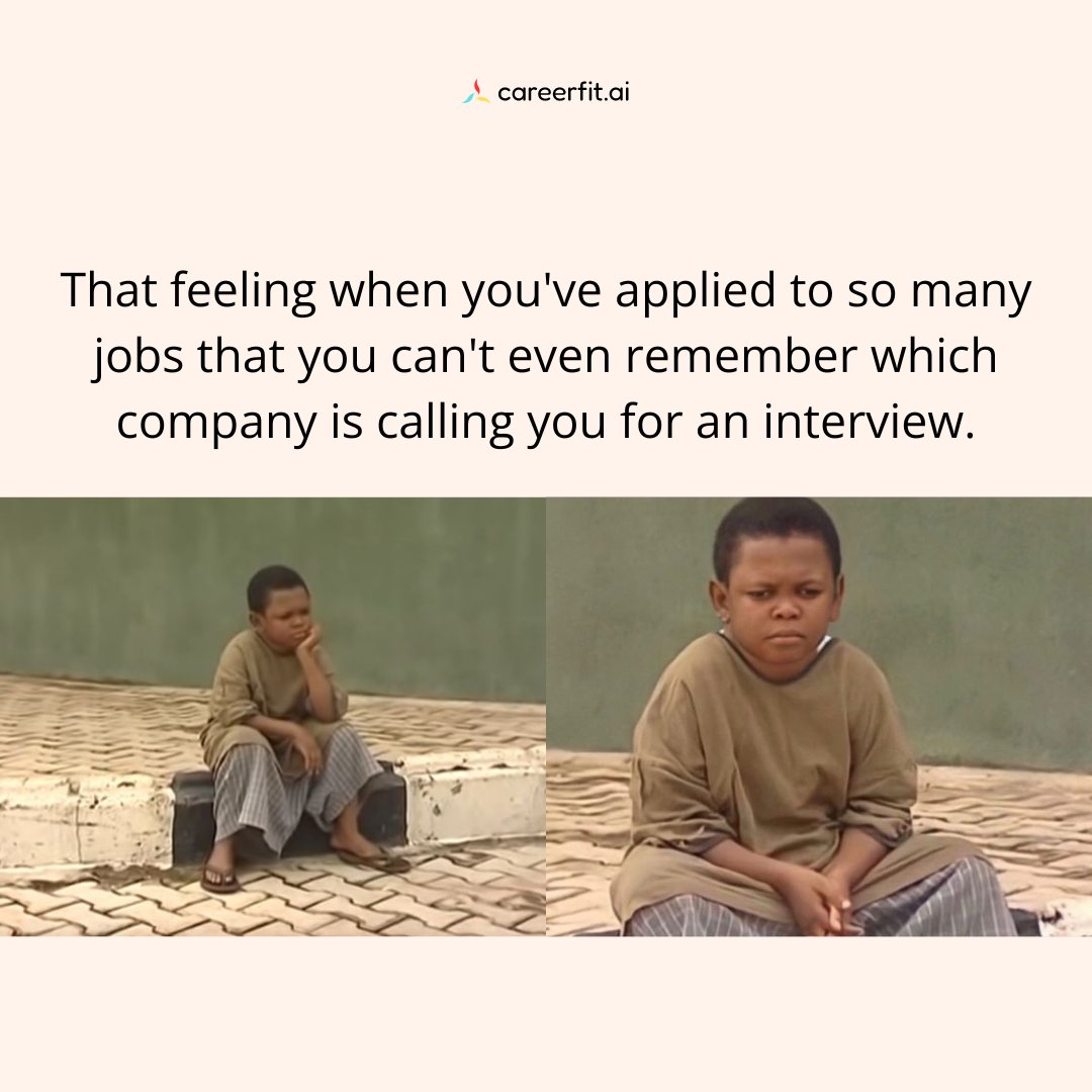 careerfit_ai's tweet photo. Can you relate?๐
#memes #memesdaily #memesfunny #technology #technologyjobs #AI #artificalintelligence #jobs #jobmemes #jobmemes #interview #interviewmemes #relatable #relatablememes #funny #joboffer https://t.co/gZpg4OFQUi