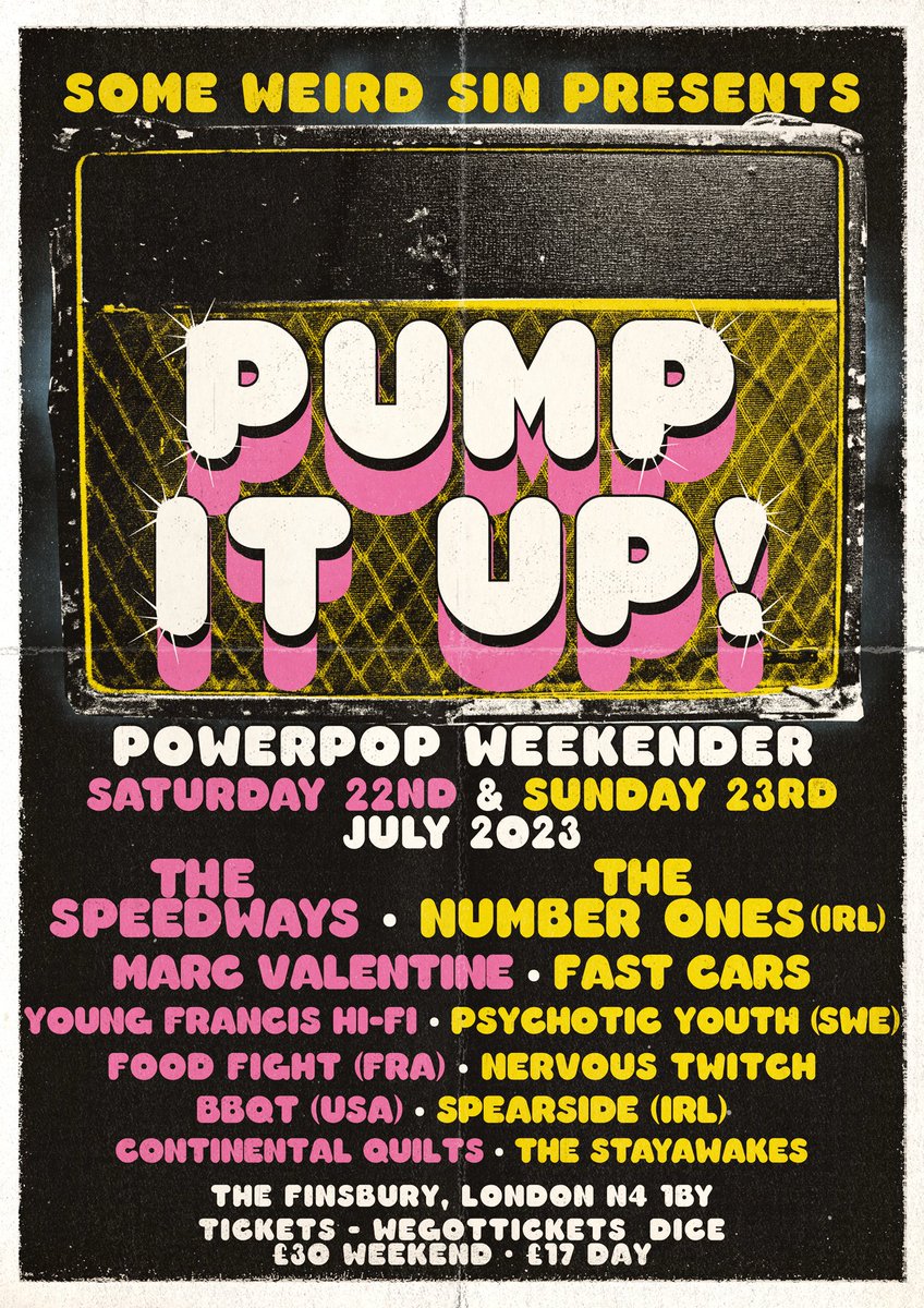 This weekend! Pump It Up! at @TheFinPub Tickets: wegottickets.com/f/13035