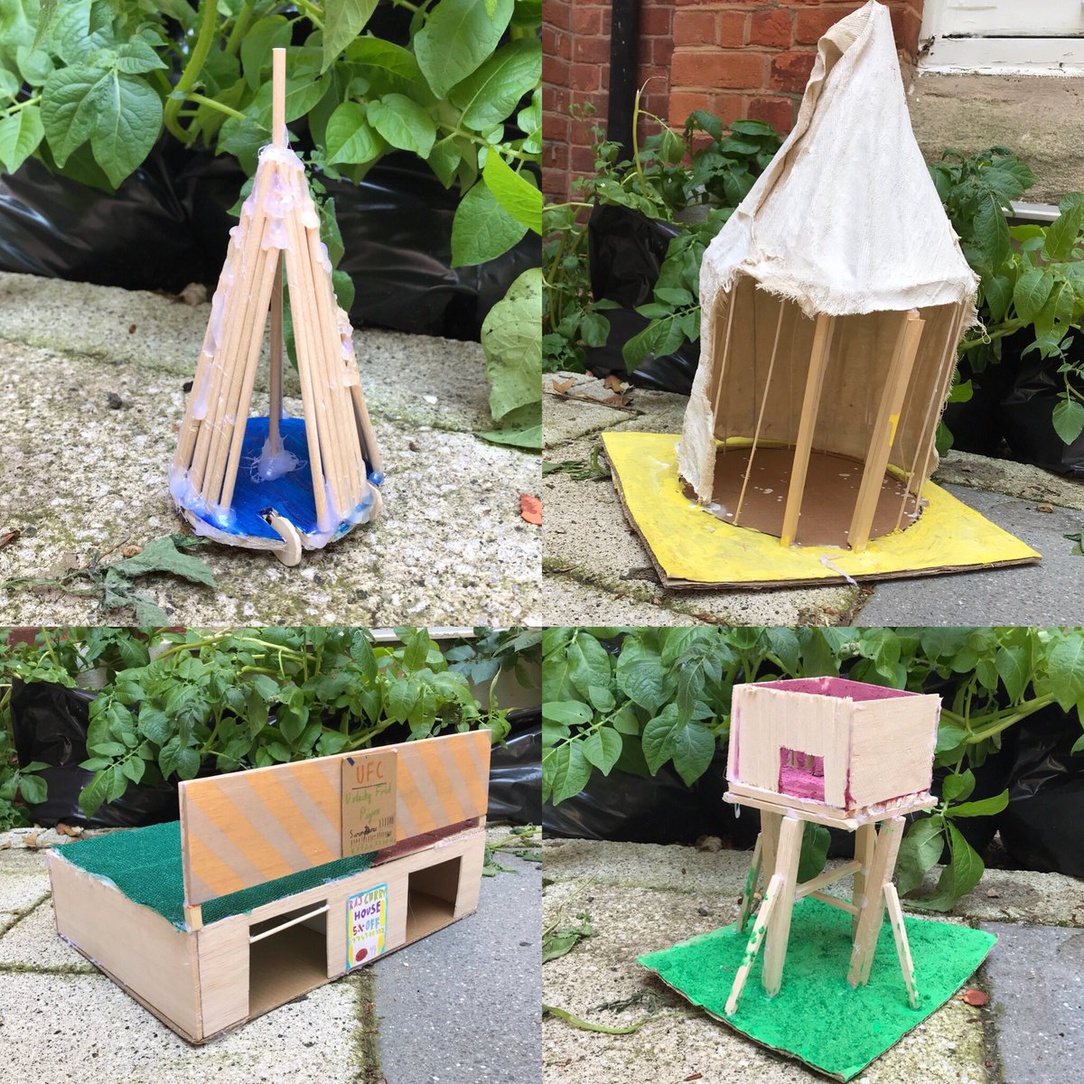 Retweeted Donhead Art (<a href="/DonheadArt/">Donhead Art</a>):

More shelters built by our Elements year nestling in our lovely little courtyard on this🥳🥳🥳 #design #CharacterDesign #Art #Illustration #CharacterModeling #bug #illo_adventDay16 #illo_adventDay13  
Original: ChildrensArtSch