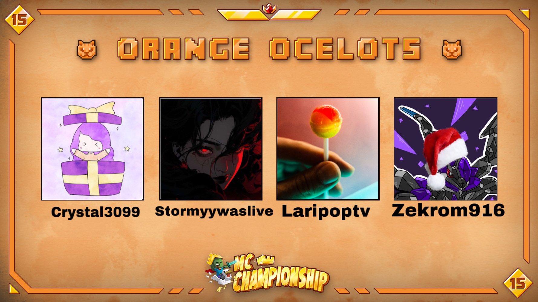 Crystal3099 on Twitter: "👑 Announcing team Orange Ocelots 👑 @Crys3099