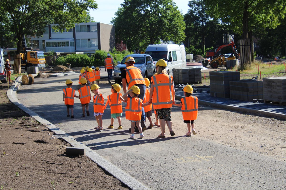 Basisschoolbezoek werkzaamheden Knalhutteweg