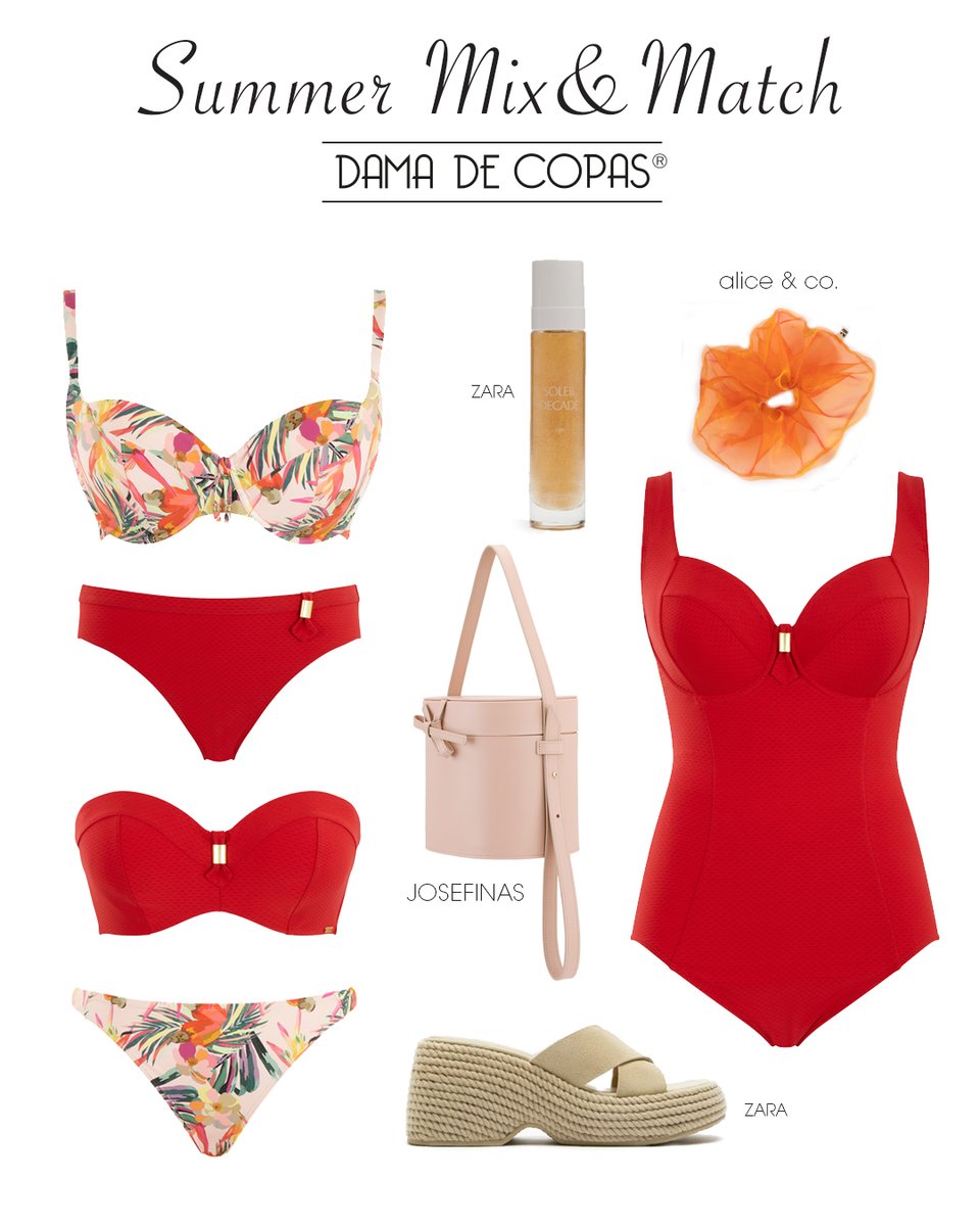 ¿Buscas ideas para tus looks de playa?
¡Jugar al Mix &amp; Match, combinando prendas de diferentes colores y estampados es una de las maneras más divertidas de personalizar los bikinis a tu medida y a tu gusto! 
damadecopas.com/es/produtos/ba…