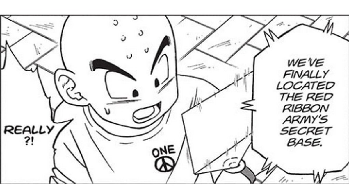 DarkowsOff's tweet photo. Petit t-shirt One Peace (One Piece), j'aime énormément l'idée encore une fois.
Après la sonnerie de portable, il porte maintenant un T-Shirt de l'œuvre d'Oda. #DragonBallSuper #dbs95 https://t.co/U65ZLfqX0a