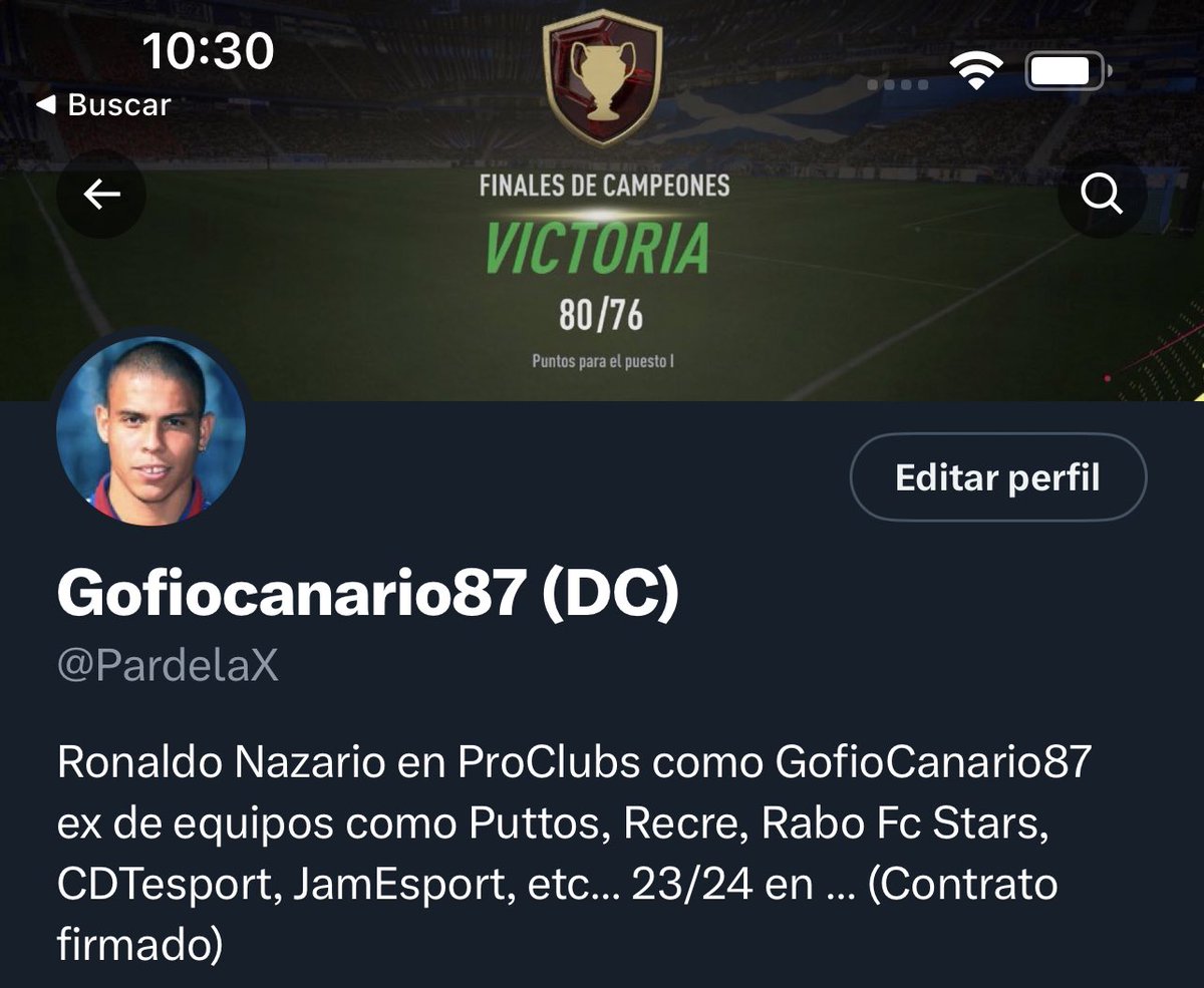 PardelaX's tweet photo. Bueno dejamos un gran grupo como fue @synxGG @JAM_eSports ayudando allí donde requería el equipo.

Solo palabras buenas para ellos @Ventura_4__ @nasek90 @Kerk0_87 Ahora a por una división mayor…📜✍️Un reto mayor💰.Cambiando a Cruyff por el todopoderoso DC.

🇧🇷Ronaldo Nazario🇧🇷 https://t.co/SaIn7SNE4E