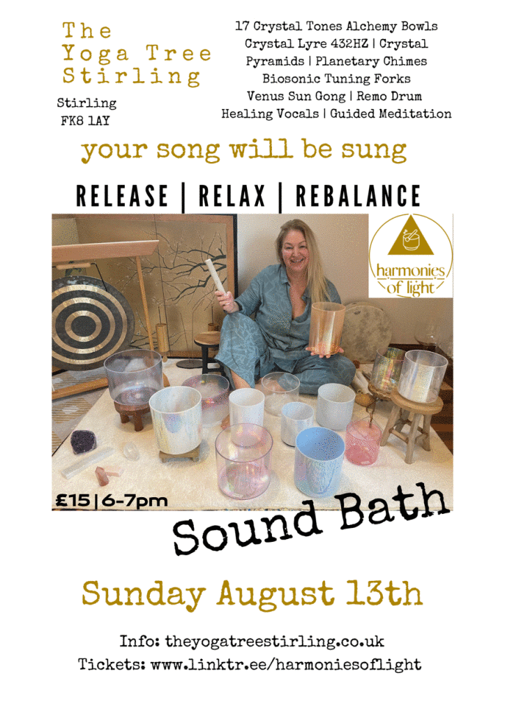 YogaTreeStg's tweet photo. Jennifer is here next month with a fantastic soundbath! See our website for details #stirling #yoga #yogastudio  #soundbath #wellbeing #socialenterprise #SocEnt https://t.co/LgctCwgB8z