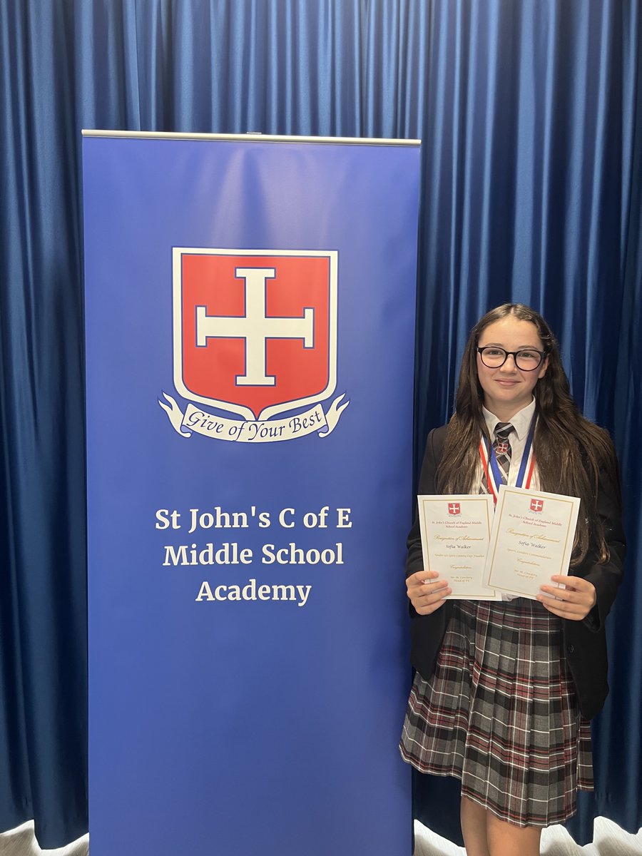 stjohnsmiddle's tweet photo. We recently hosted our annual prize-giving ceremony to recognize our students' outstanding achievements. It was an event that filled us with great pride. During the ceremony, we had the honour of showcasing a magnificent sign, generously gifted to us by @schoolsignscouk #SJMS https://t.co/L4xGGqImpu