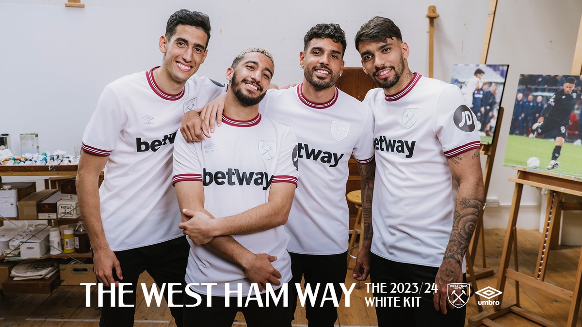 Classic. Elegant. Subtle. 🤍👌 What other words spring to mind for the new @WestHam away kit? 🛒Available to pre-order now at umbro.co.uk