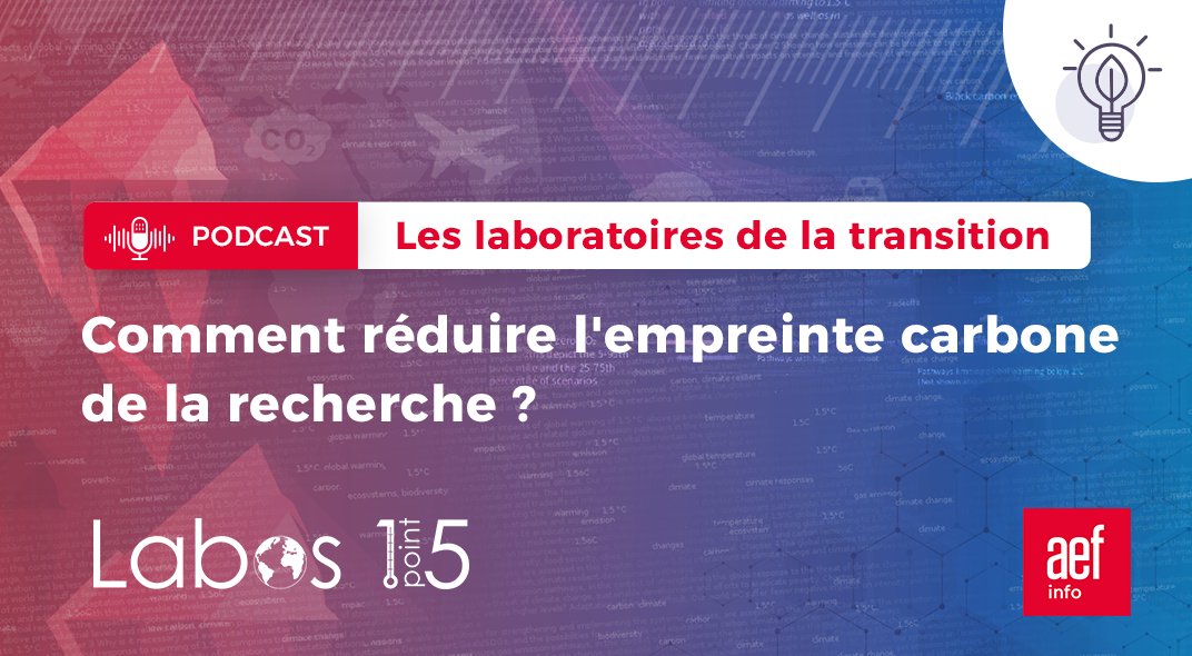 💡 Comment réduire l'empreinte #carbone des bâtiments et des achats dans les laboratoires de recherche ?
Retrouvez des réponses dans les deux nouveaux épisodes du #podcast <a href="/labos1point5/">Labos 1point5</a>  et <a href="/AEFsuprecherche/">AEFsuprecherche</a>
À écouter ici cet été 👉 labos1point5.org/les-podcasts