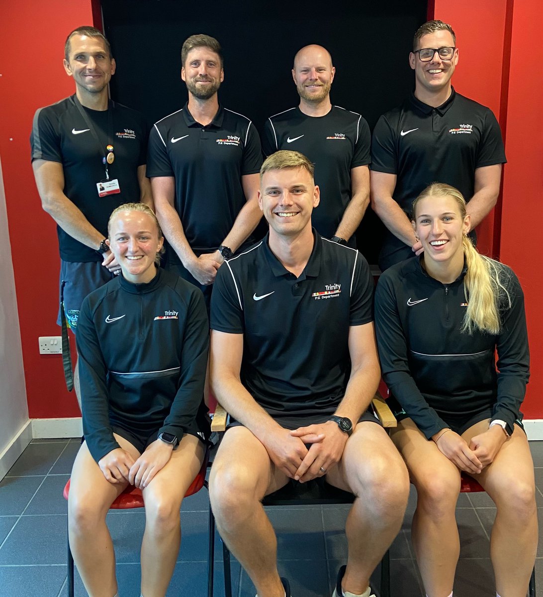 TrinityPEDep's tweet photo. As the summer term comes to an end here is your 2022/23 PE team behind the scenes! https://t.co/NTfsu8vh5Q