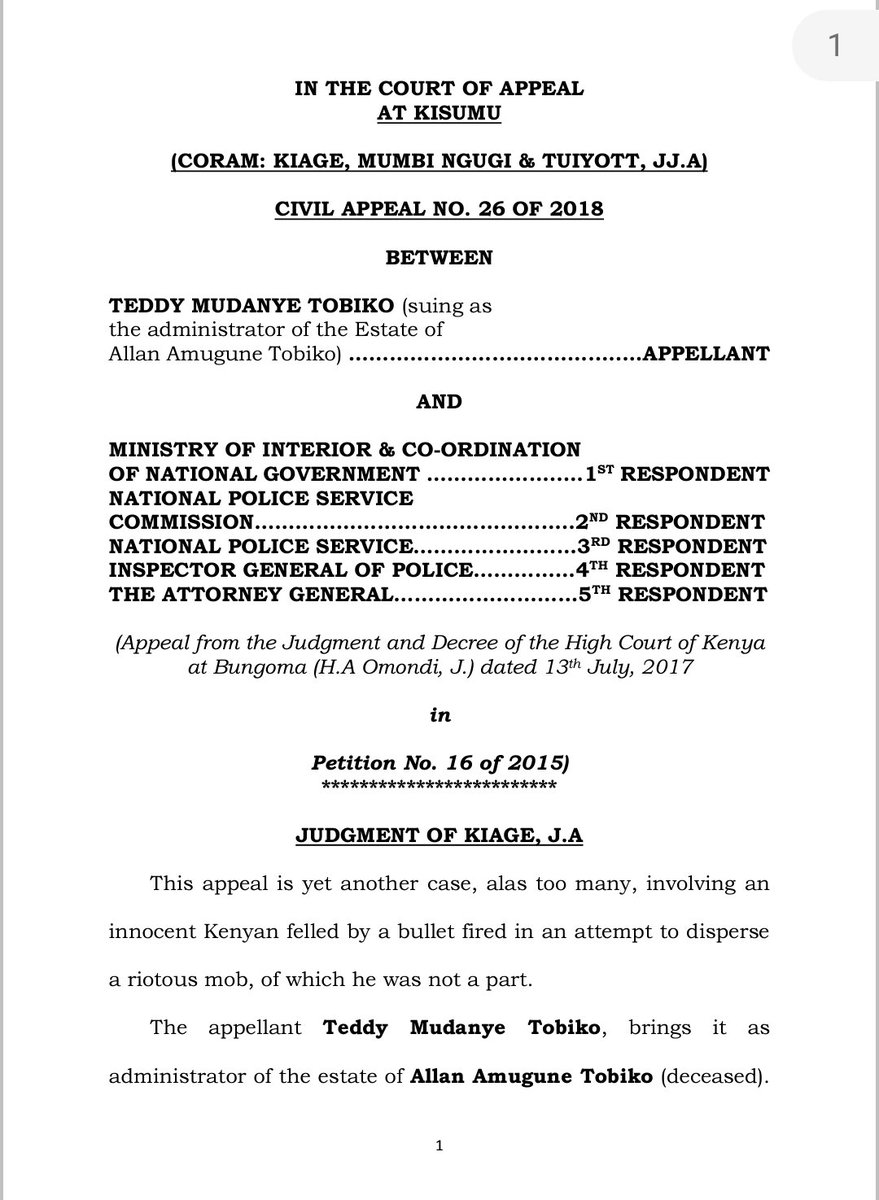 joshuamalidzo's tweet photo. #Hotoffthebench

 The Court of Appeal finds that the State is responsible for the unlawful death of the deceased due to a stray bullet by the police  in an attempt to disperse a riotous mob.

A great finding on reasonableness and use of force 

Awards 2M as damages (1) https://t.co/Hfho8rVMWa