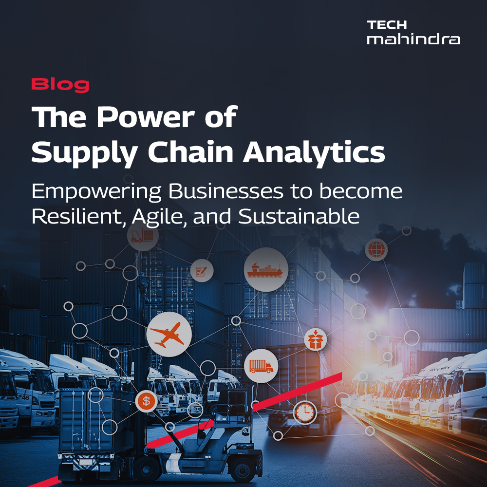 tech_mahindra's tweet photo. Businesses must employ analytics to create a resilient, agile, and sustainable #SupplyChain resulting in top and bottom-line #sustainable growth.

Explore the blog on analytics in the supply chain, understanding the Why, What, and How by @DashBiswaranja, Supply Chain Solutions Architect - Manufacturing, Tech Mahindra.

Read here: https://t.co/v4XFqC8o6G

#NxtNow #DigitalTransformation