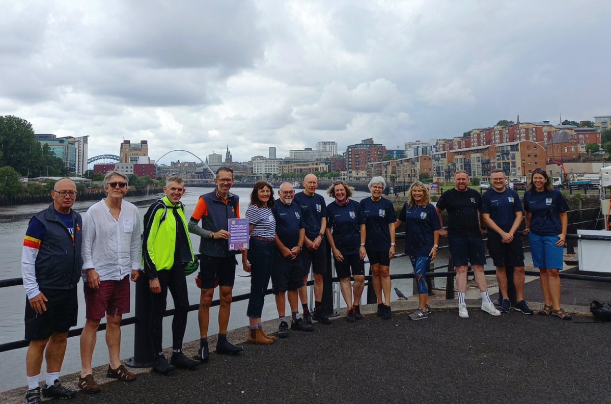 @cycling_minds was excited to receive an award from @WeAreCyclingUK this week for Most Inspiring Cycling Group in the UK. We joined a representative from Cycling UK as well as another winner from the North East at @The_Cycle_Hub in Newcastle on Wednesday.